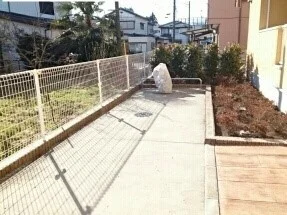バイク置場まで0m