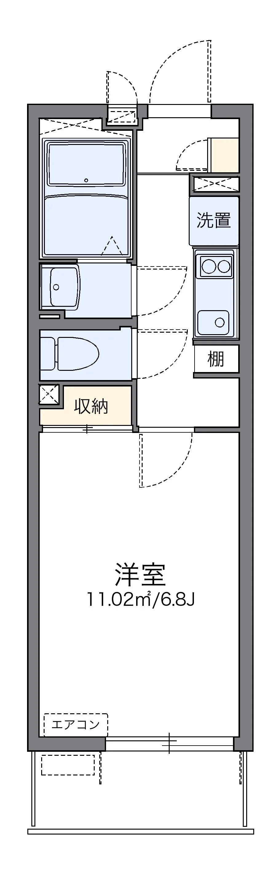 代表的な間取のため実際の間取とは異なる場合があります