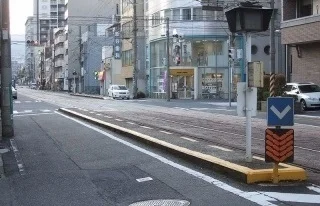 天満町電停まで200m