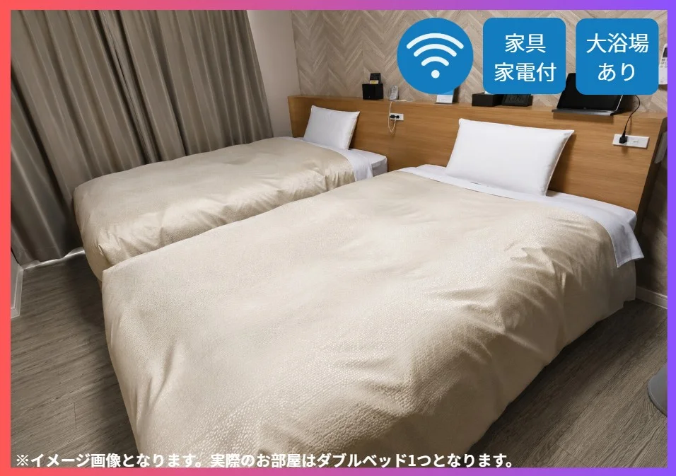 ベッドは質の高い睡眠をサポートするエアウィーヴマットレスを採用♪
