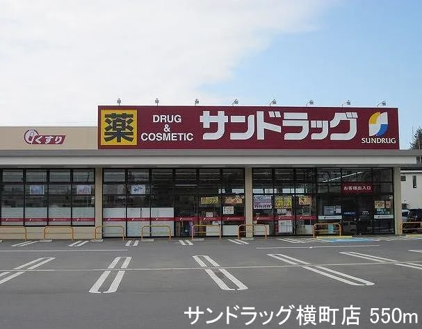 サンドラッグ横町店まで550m
