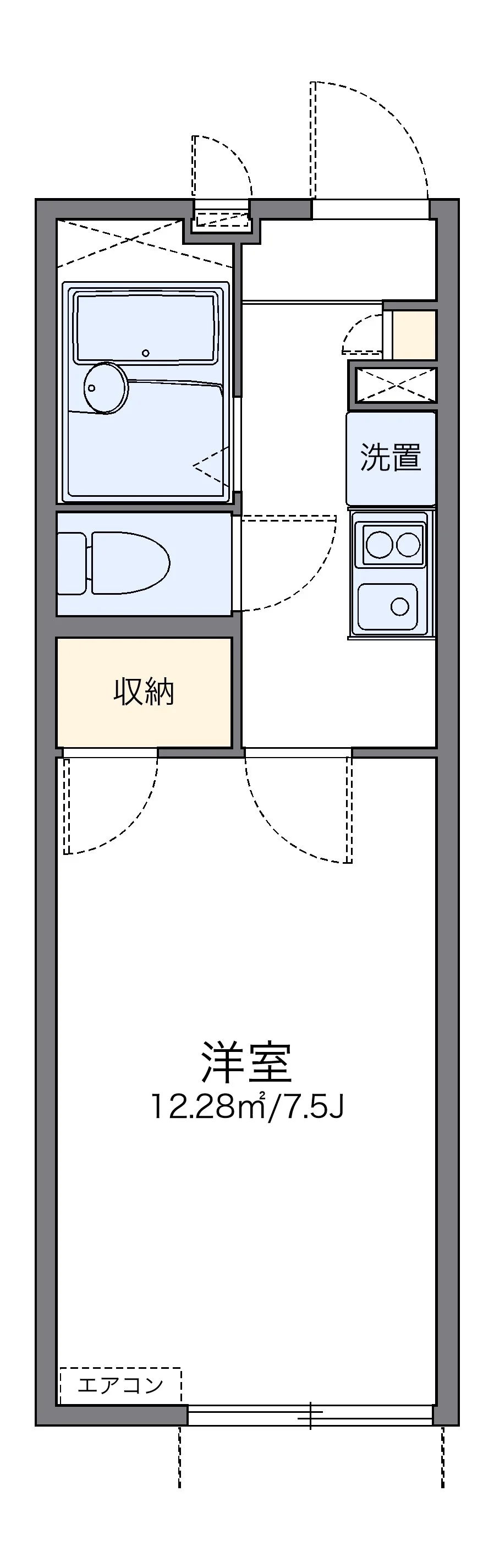 代表的な間取のため実際の間取とは異なる場合があります