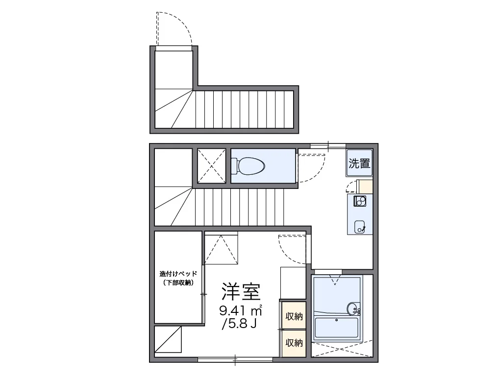 代表的な間取のため実際の間取とは異なる場合があります