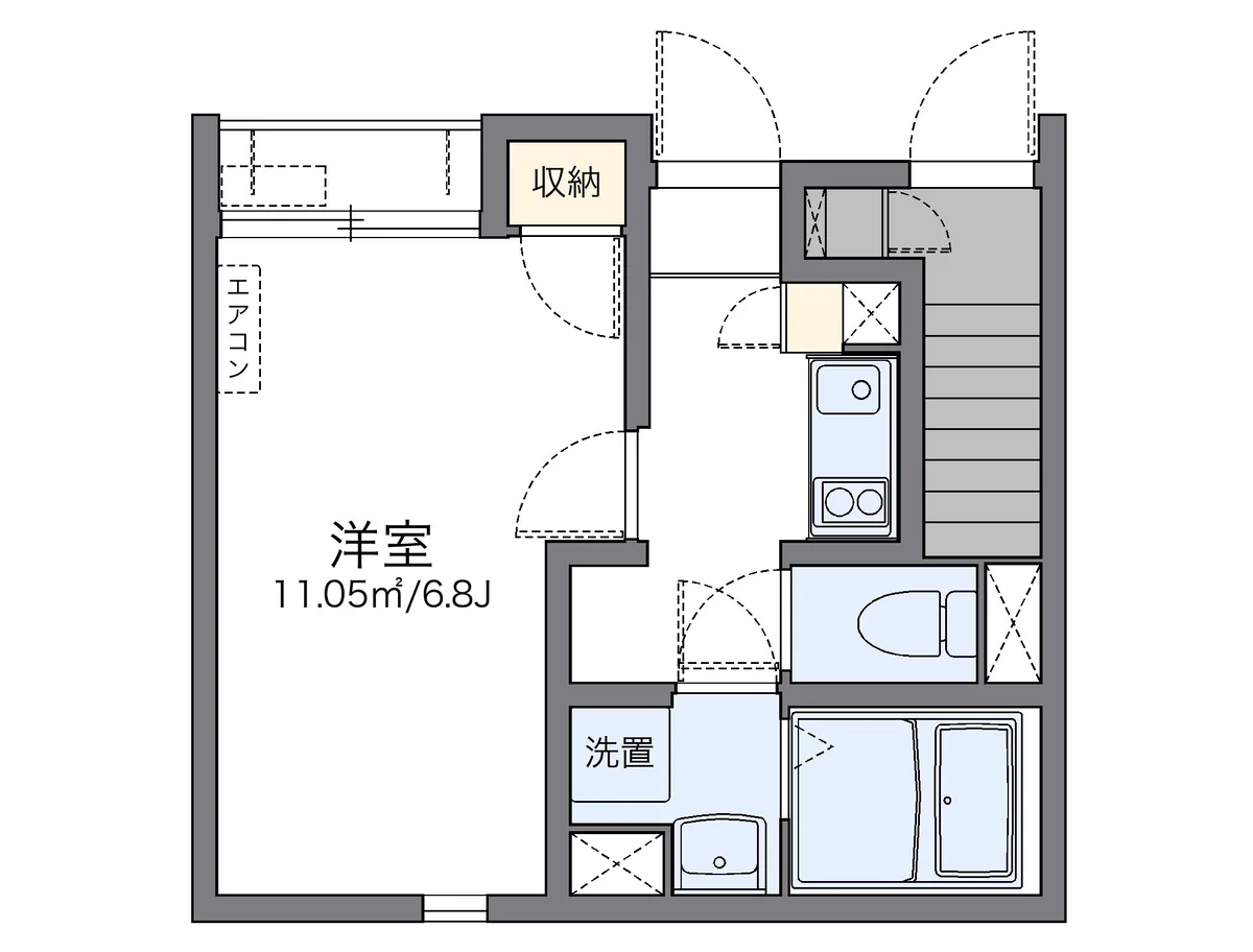 代表的な間取のため実際の間取とは異なる場合があります