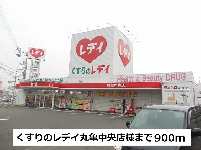 くすりのレデイまで900m