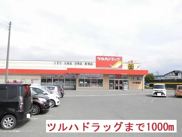 ツルハドラッグまで1000m