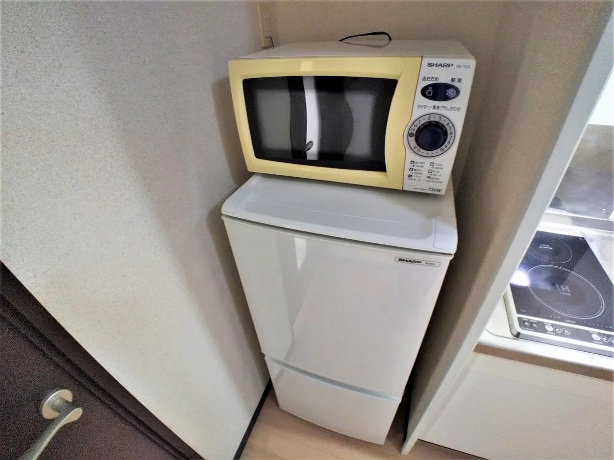 電子レンジと冷蔵庫