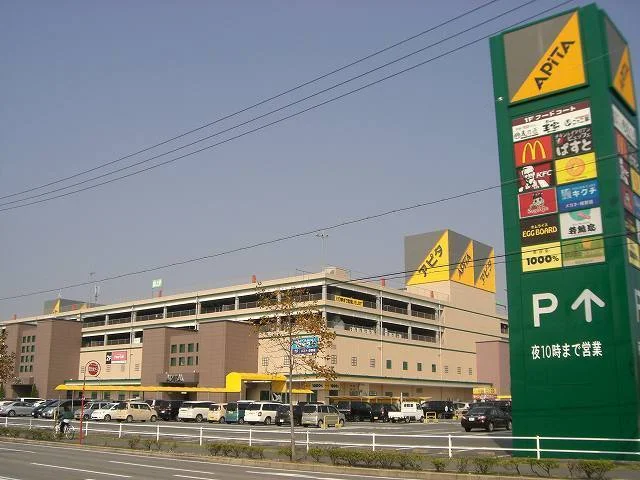 アピタ岡崎北まで1300m