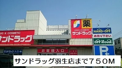 サンドラッグ羽生店まで750m