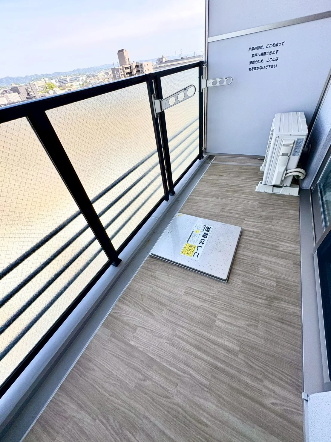 広いバルコニー♪