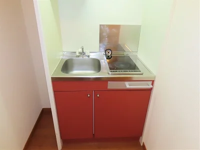 2口の電気コンロまたはIHコンロとなります