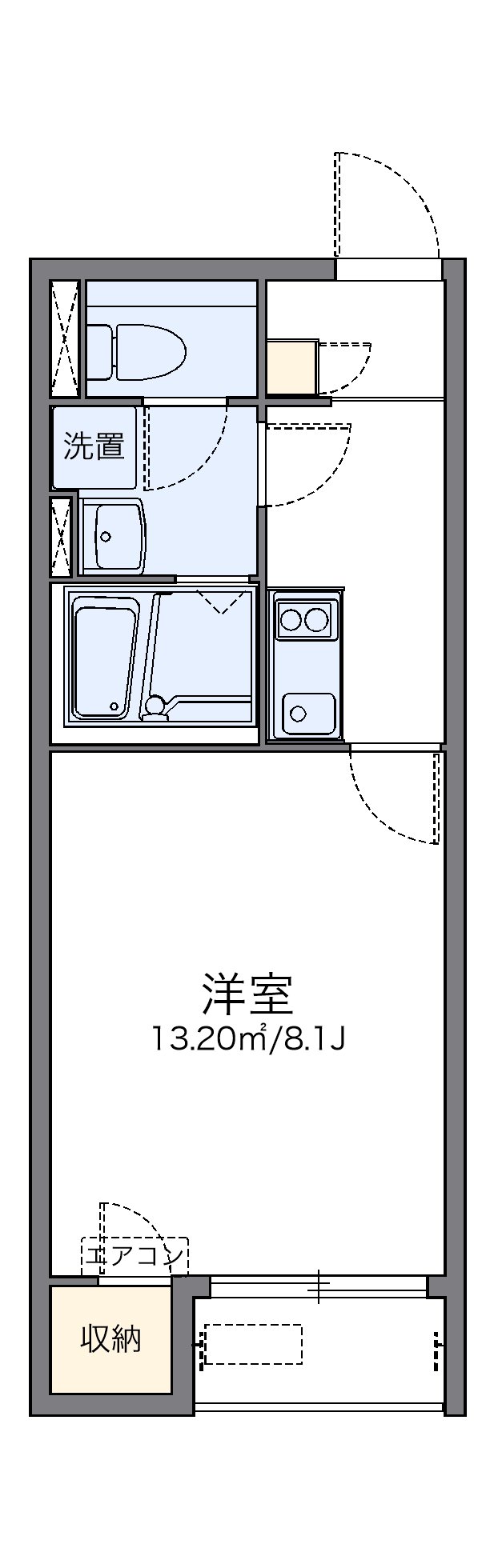 代表的な間取のため実際の間取とは異なる場合があります