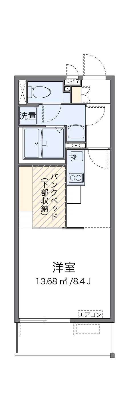 代表的な間取のため実際の間取とは異なる場合があります