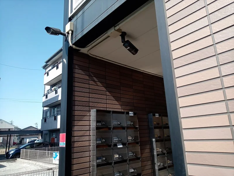 防犯カメラ設置で監視中