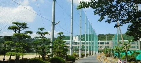 好間高校まで600m