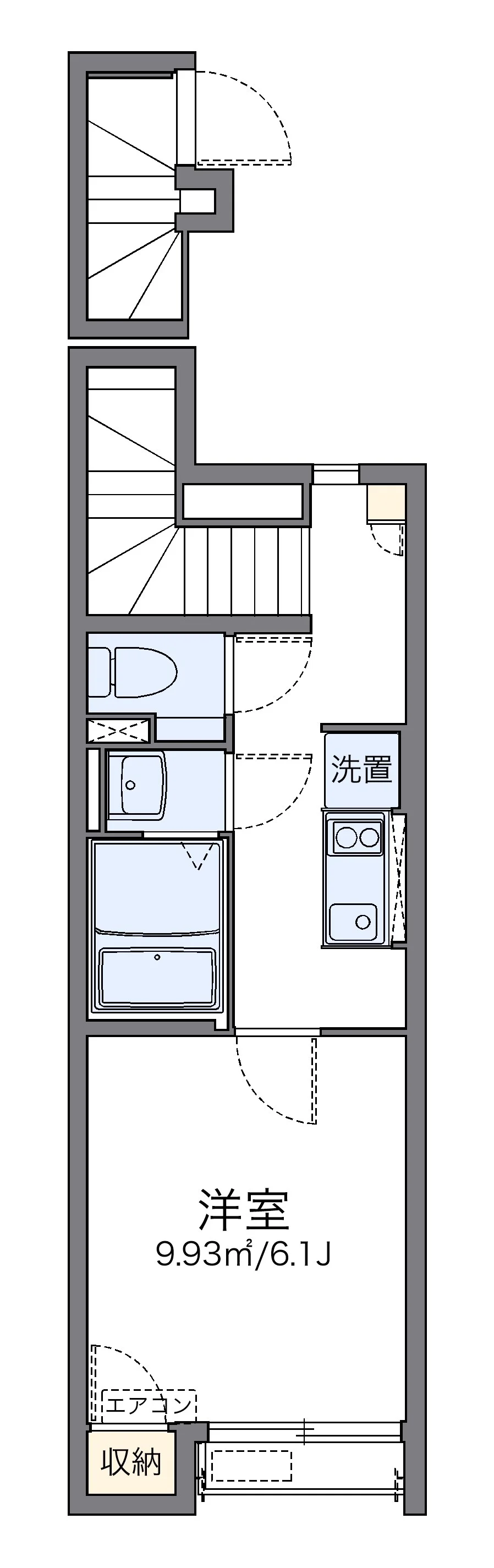 代表的な間取のため実際の間取とは異なる場合があります