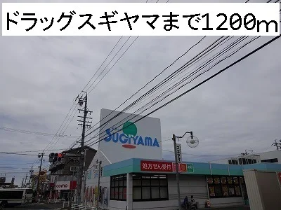 ドラッグスギヤマまで1200m