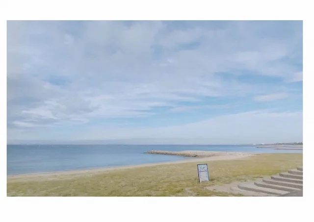 屏風ヶ浦海岸・八木海岸まで600m