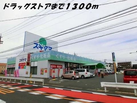 ドラッグスギヤマまで1300m