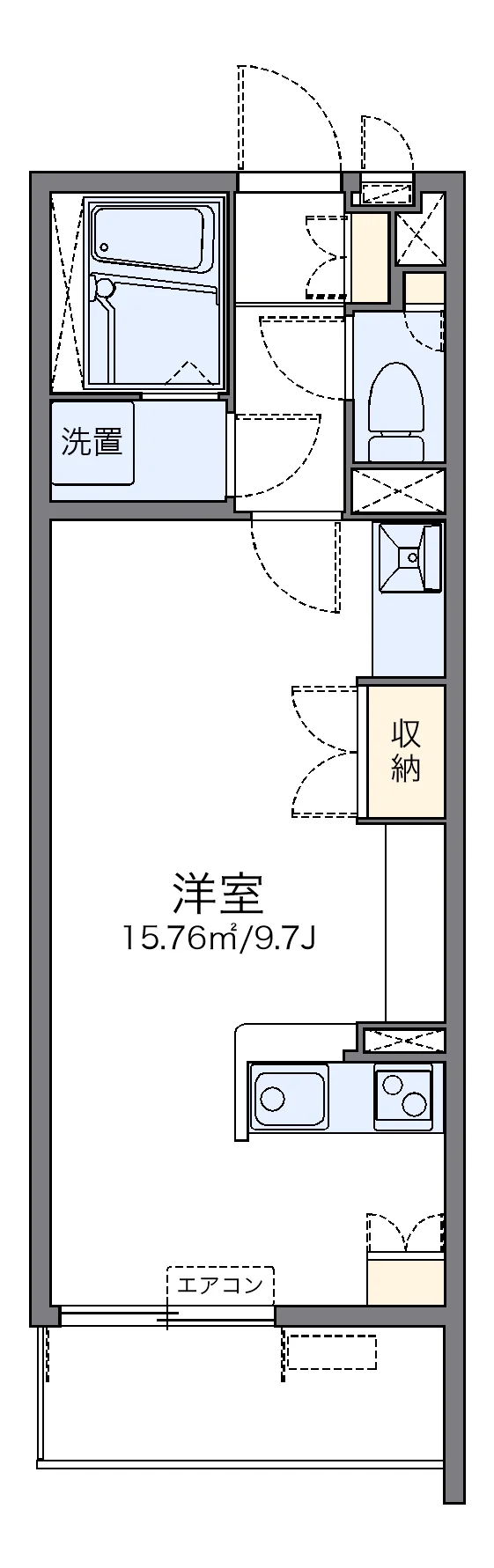 代表的な間取のため実際の間取とは異なる場合があります