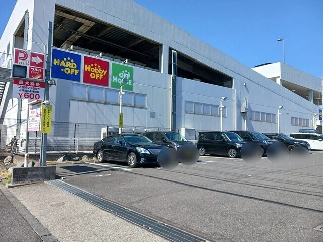 コインパーキングまで1000m