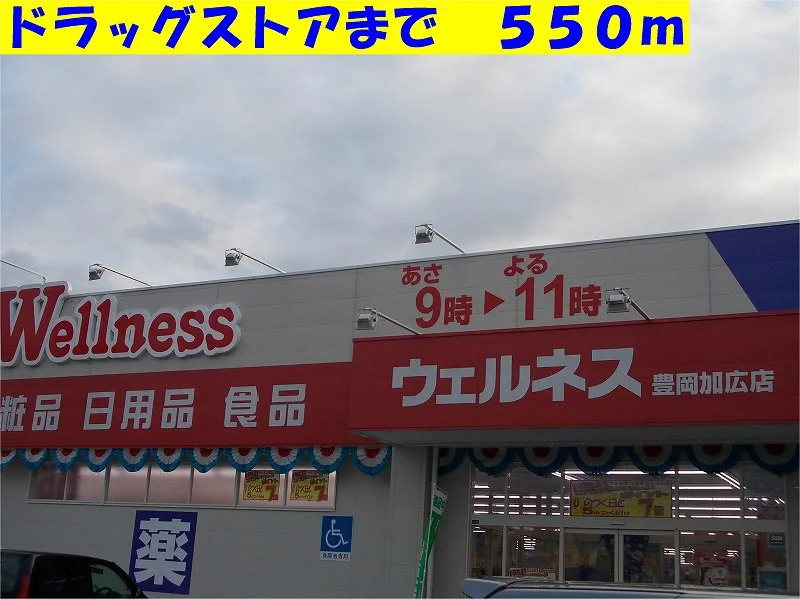 ウェルネスまで550m