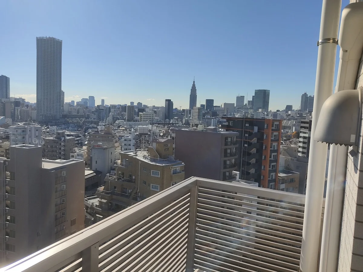 ベランダからの景色