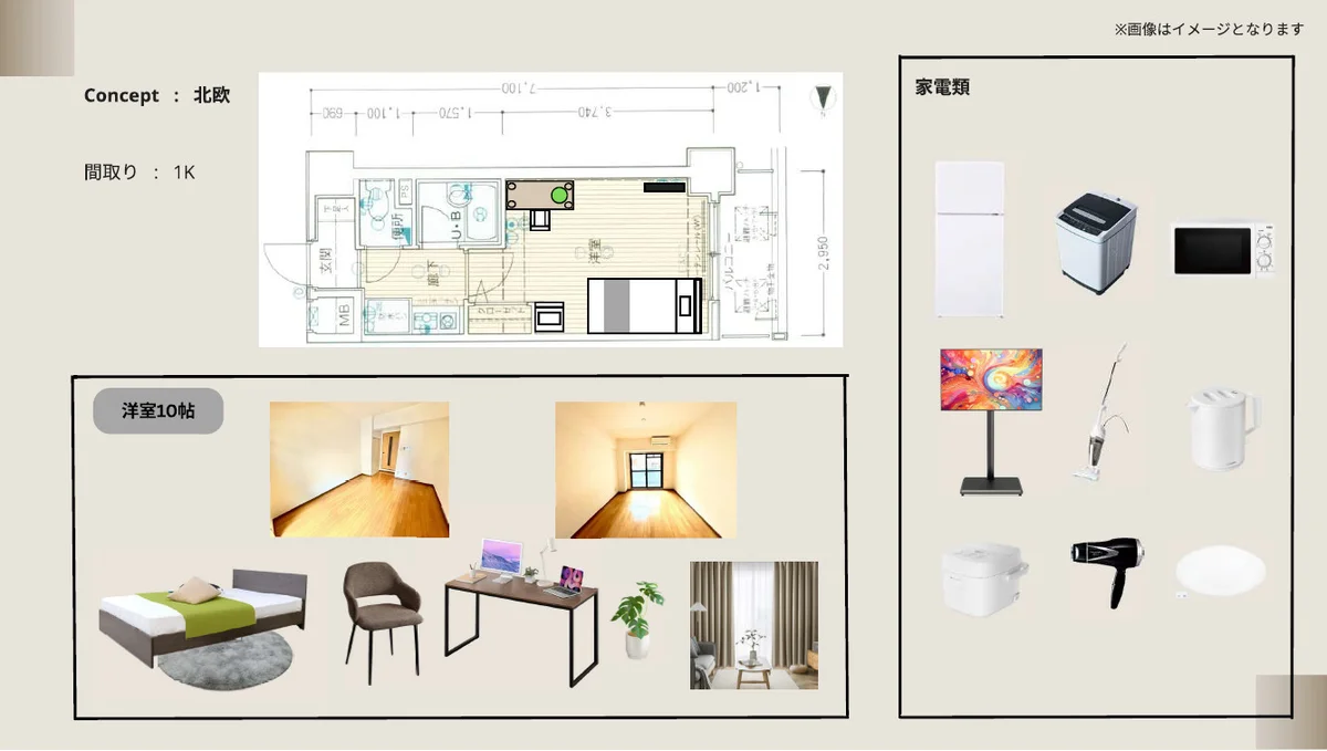 2026/5/8に設置する家具家電になります♪