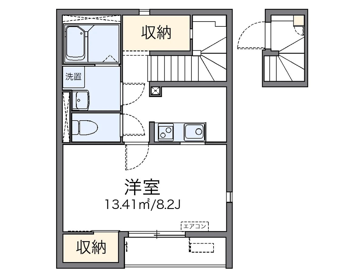 代表的な間取のため実際の間取とは異なる場合があります
