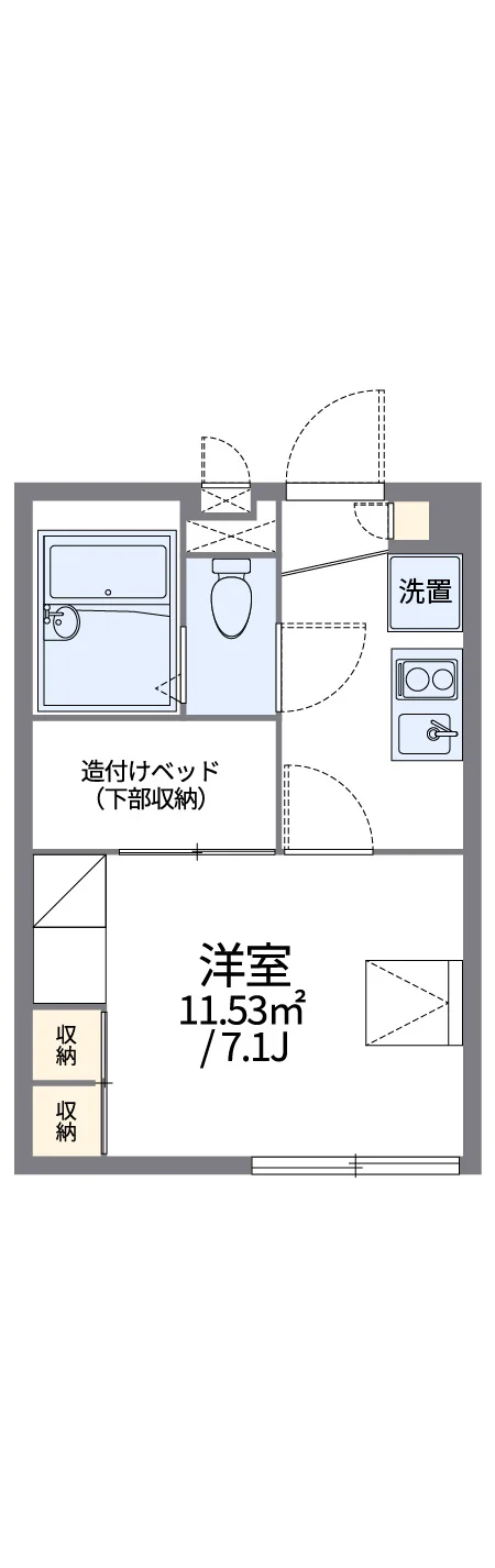 代表的な間取のため実際の間取とは異なる場合があります