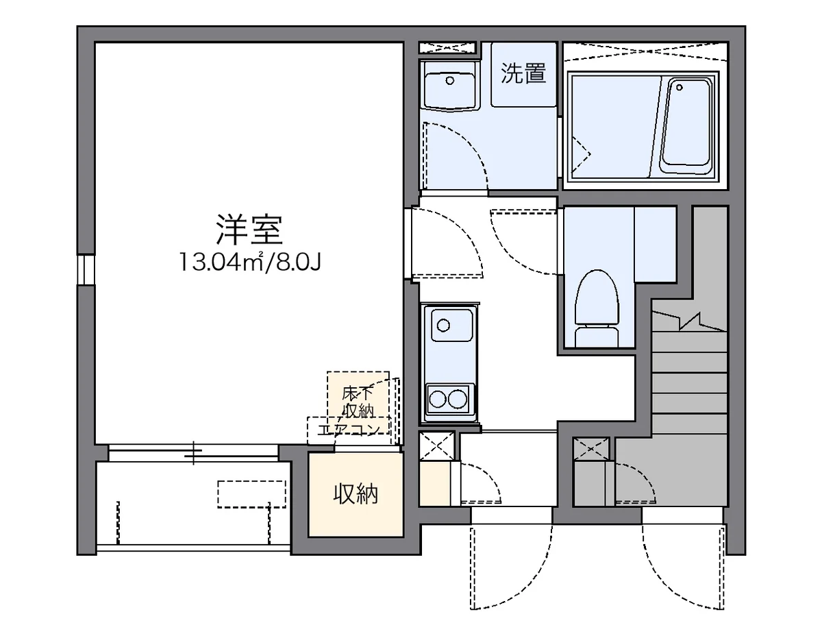 代表的な間取のため実際の間取とは異なる場合があります