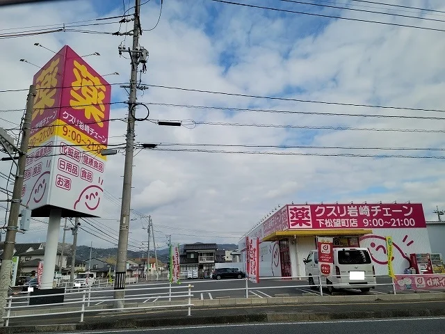 クスリ岩崎チェーン下松望町店まで500m