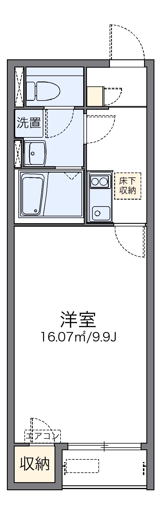 代表的な間取のため実際の間取とは異なる場合があります