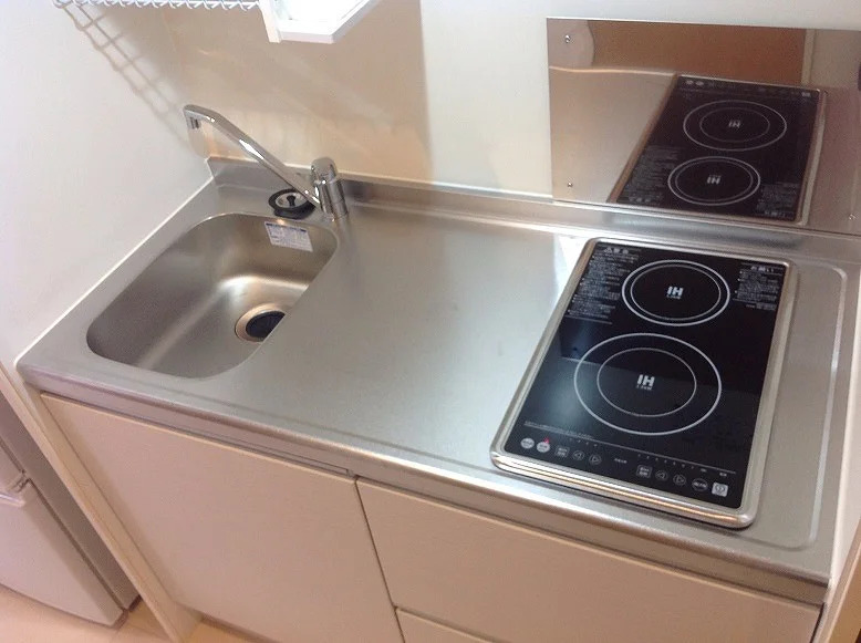 2口コンロでお料理の幅も広がります。