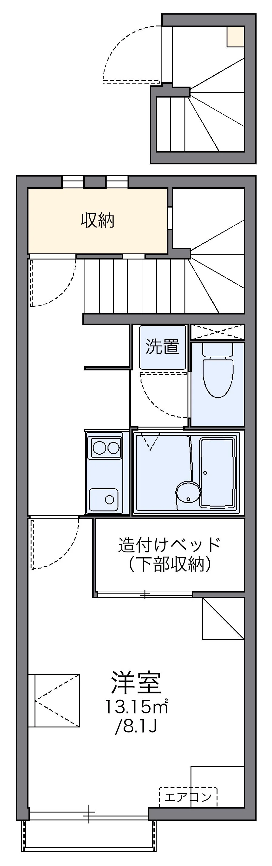 代表的な間取のため実際の間取とは異なる場合があります