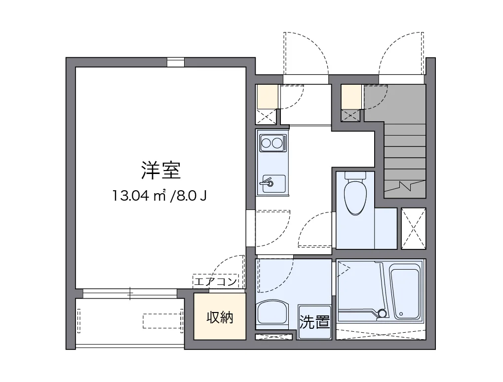 代表的な間取のため実際の間取とは異なる場合があります
