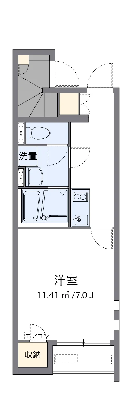 代表的な間取のため実際の間取とは異なる場合があります