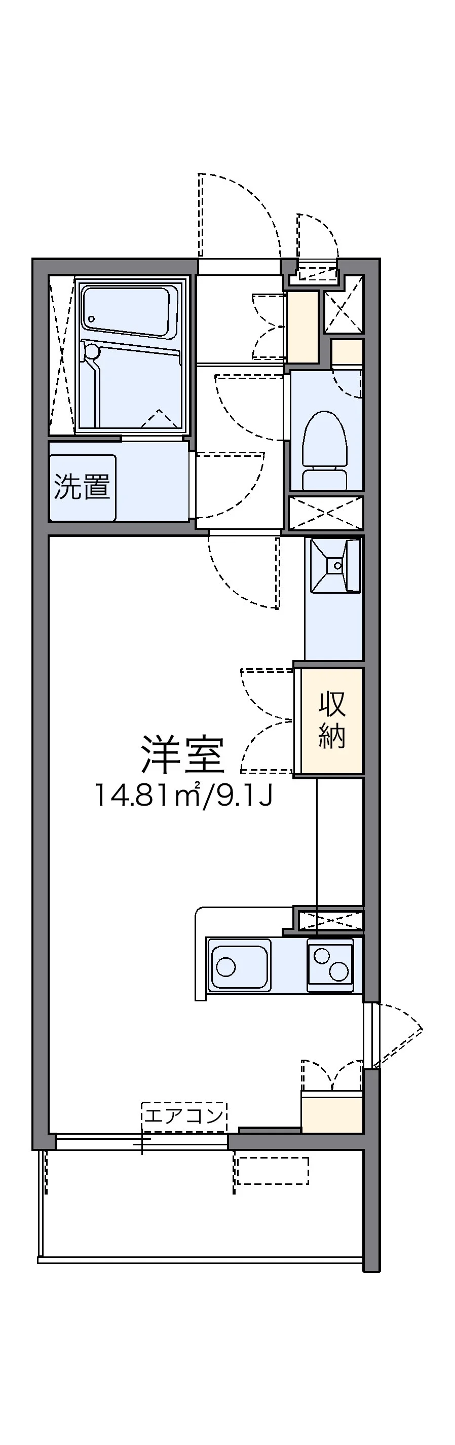 代表的な間取のため実際の間取とは異なる場合があります