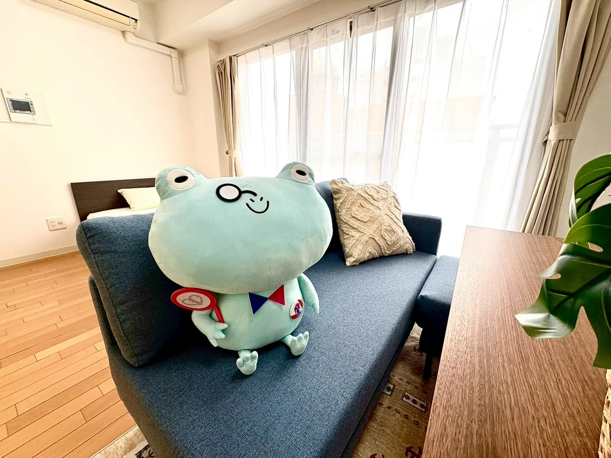 エスリード賃貸のマスコットキャラクター『ケロ坊』も皆様のご利用をお待ちしております♪