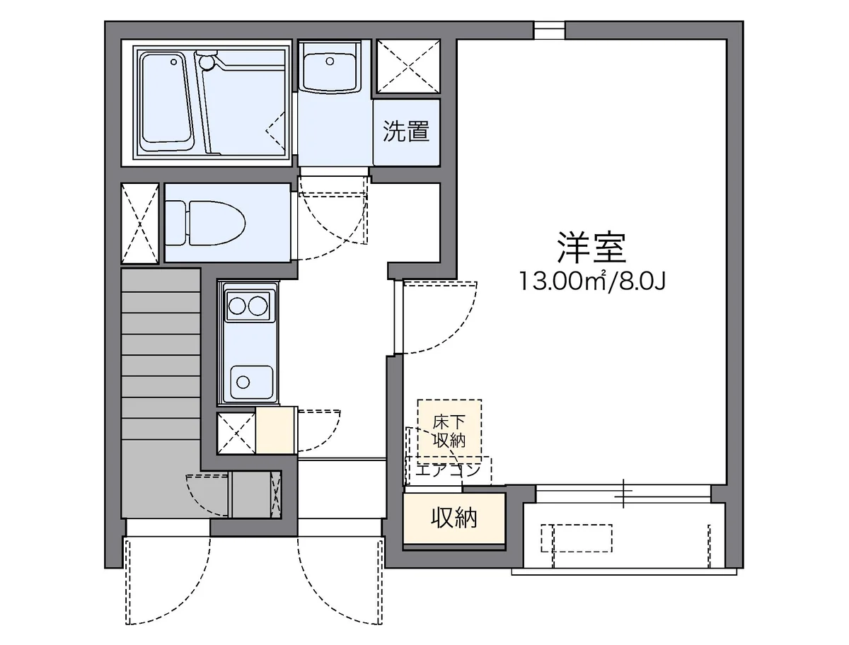 代表的な間取のため実際の間取とは異なる場合があります