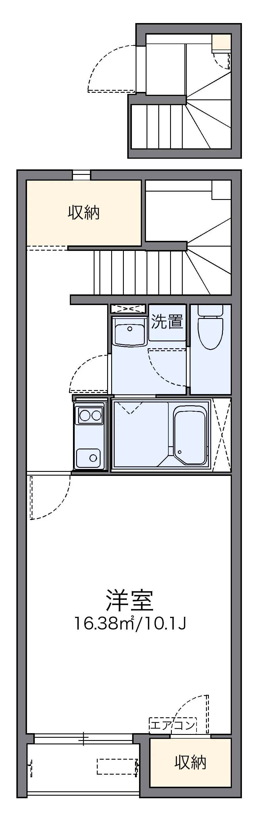 代表的な間取のため実際の間取とは異なる場合があります