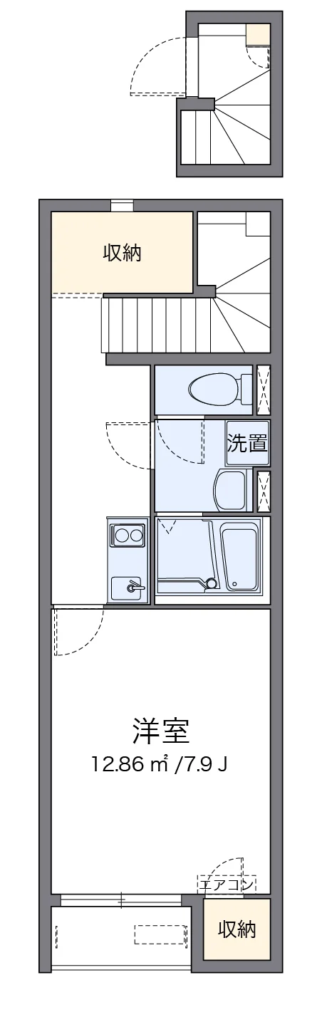 代表的な間取のため実際の間取とは異なる場合があります