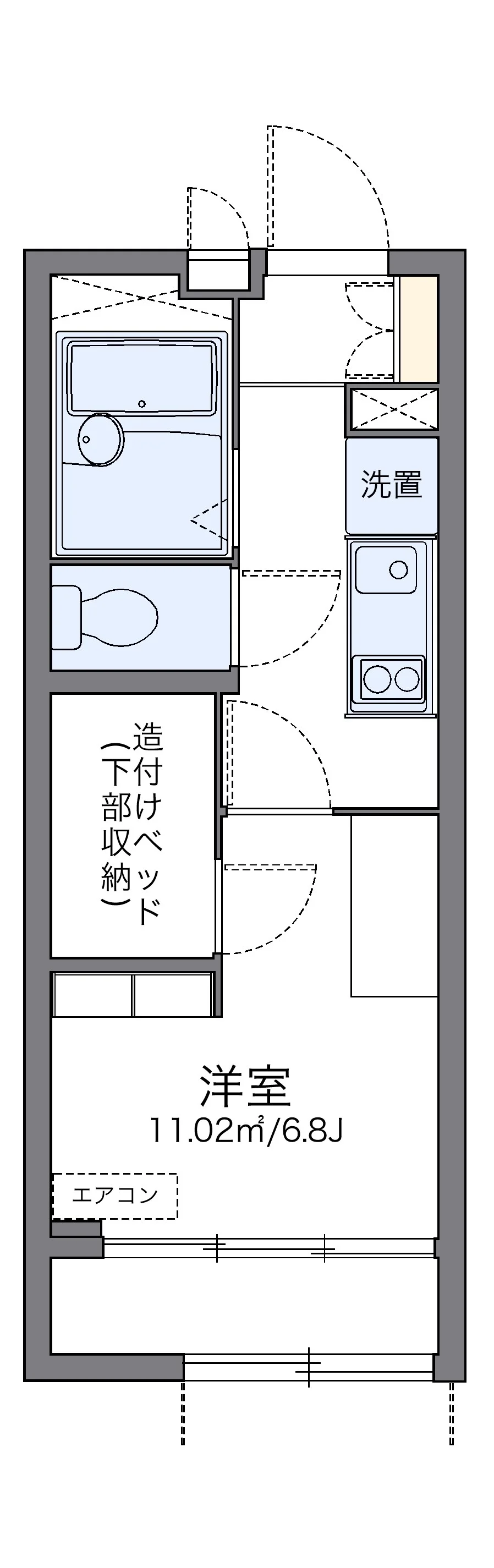 代表的な間取のため実際の間取とは異なる場合があります
