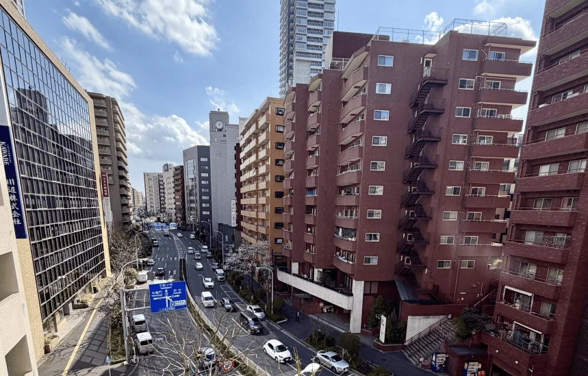 ベランダからの風景も開放的