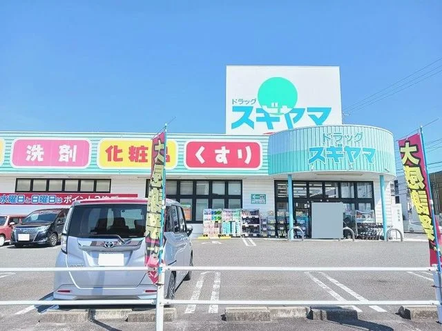 ドラッグスギヤマまで1000m
