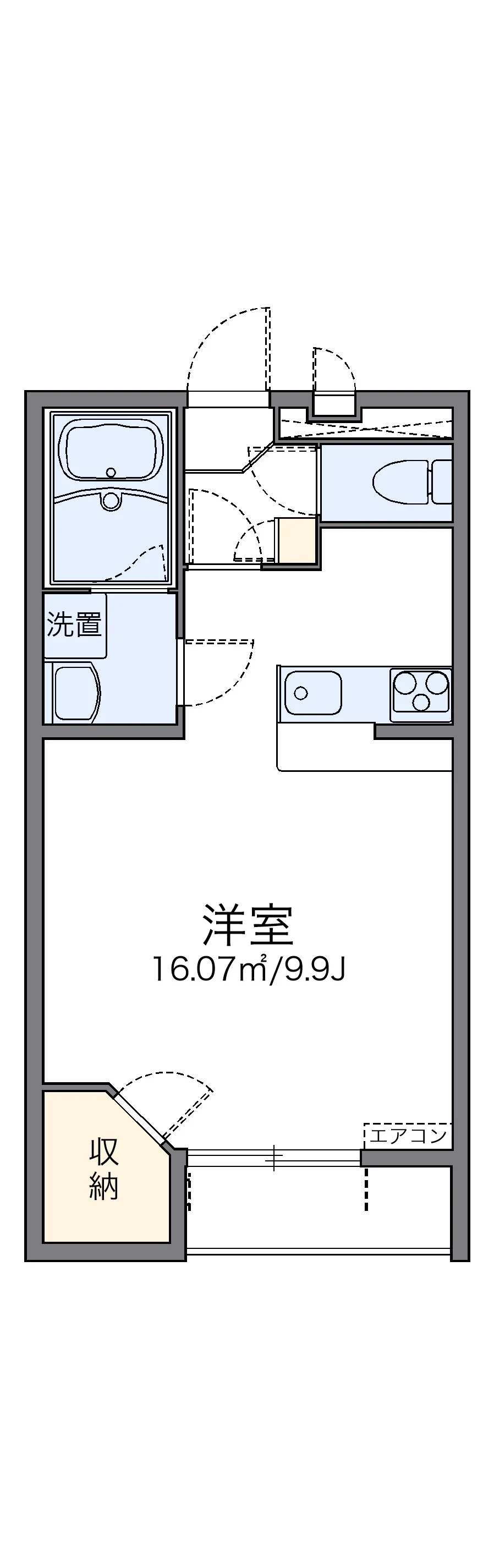 代表的な間取のため実際の間取とは異なる場合があります