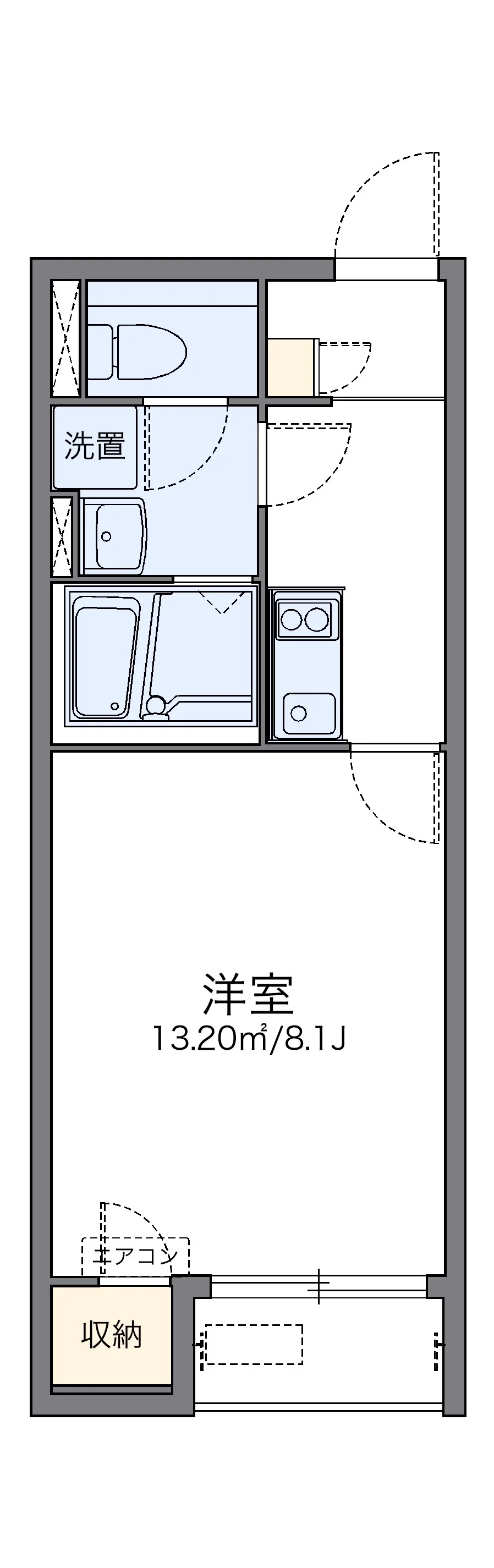 代表的な間取のため実際の間取とは異なる場合があります