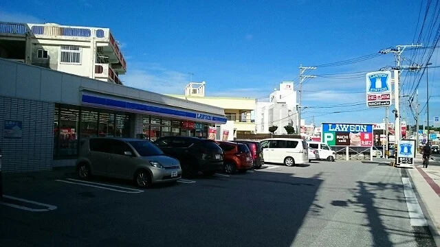 ローソン宜野湾宇地泊バス停前店まで300m