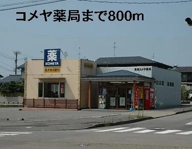 コメヤ薬局まで800m