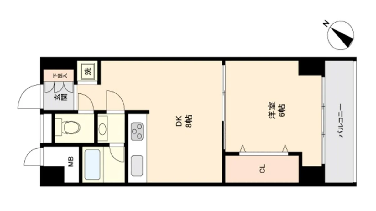 お部屋の面積：35.76㎡・2～3人で居住しても十分な空間を確保できています！！